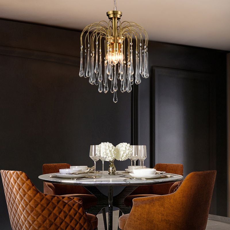American Metal Chandelier Brown Brawn Tecrid Hasped Hanging Light for Bedroom