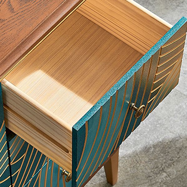 Classic Glam Storage Chest Solid Wood Dresser , 15.21 Inch Width