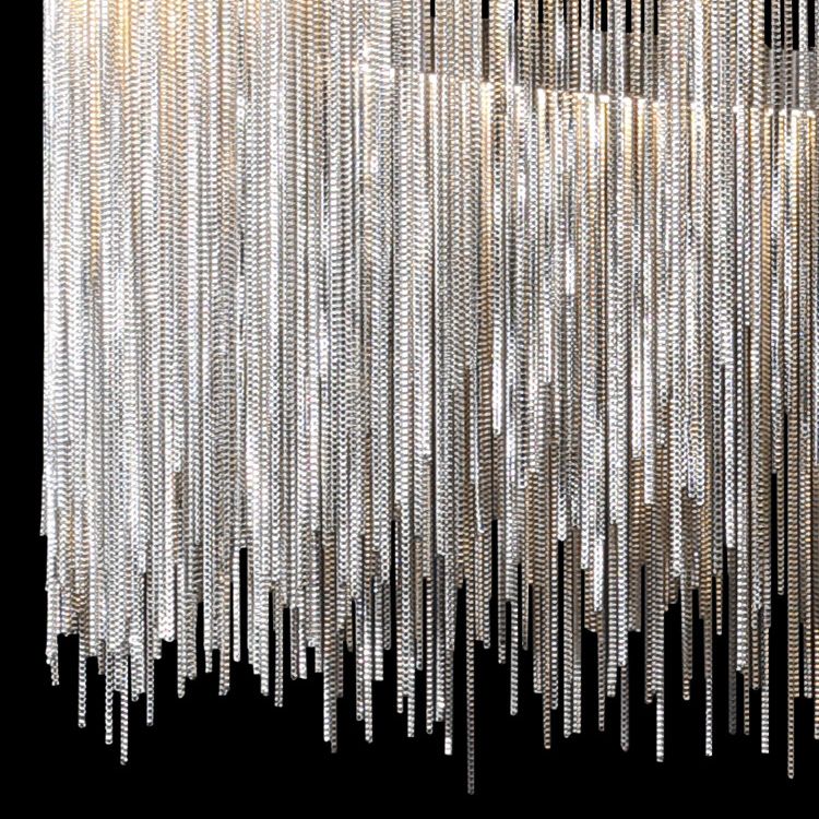 Accesorio de iluminación de araña circular blanca metal nórdico colgante de iluminación