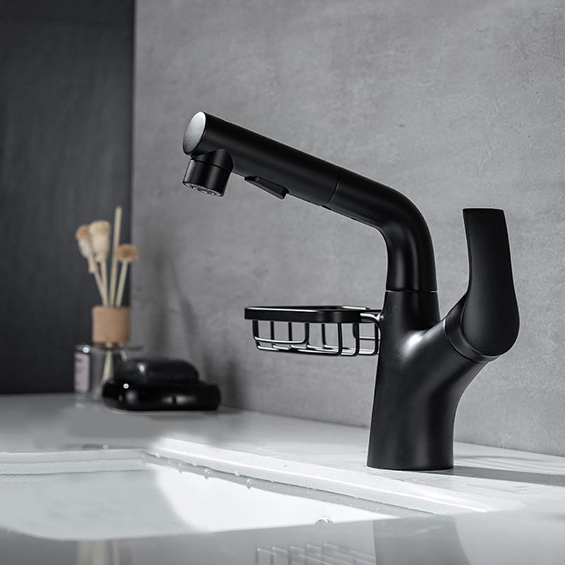 Industrial Sink Faucet Solid Color Centerset Bathroom Sink Faucet with Drain Assembly