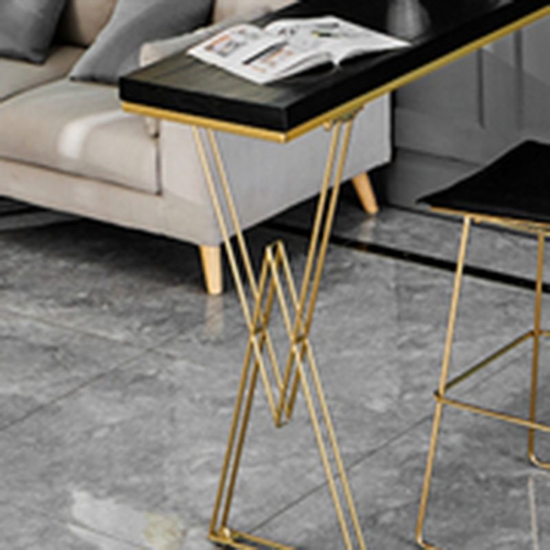 Glam Style Solid Wood Pub Dining Set 1/2/3/4 Pcs Rectangular Pub Set for Home