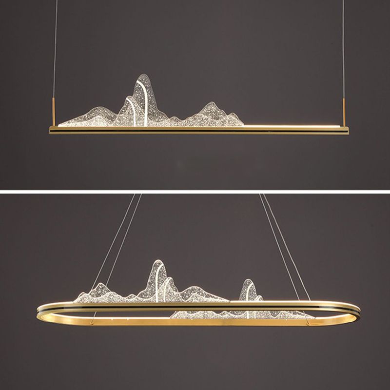 Nordic Modern Dining Island Light Kitchen LED Ceiling Hanging Light Fixture