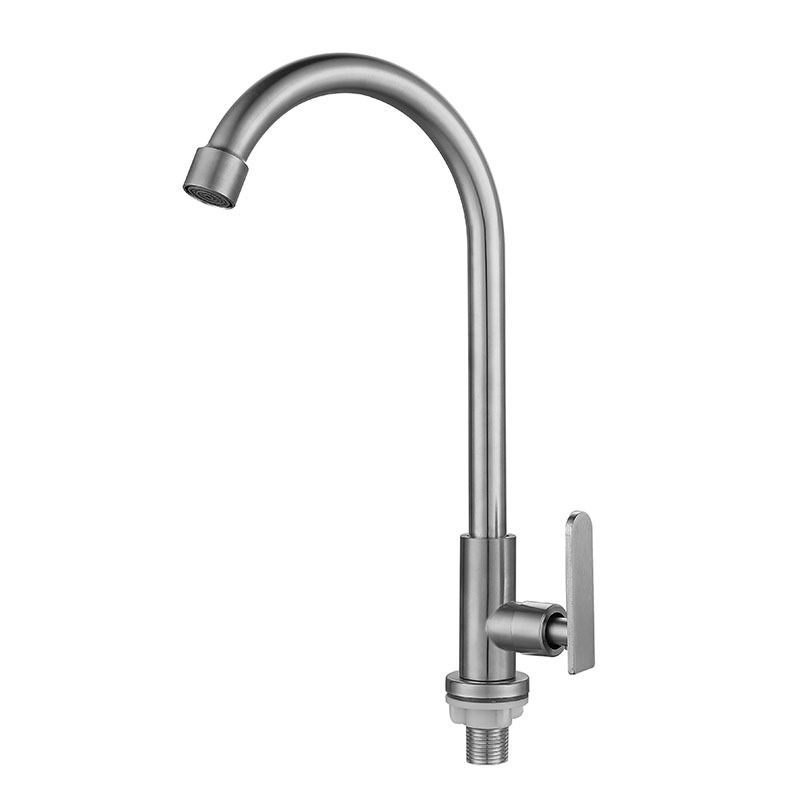 Contemporary Single Handle Kitchen Faucet Pull down 1-Hold  Bar Faucet