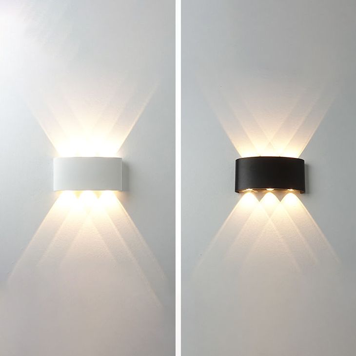 Moderne Wandmontage Leichte einfache LED -Wandleuchtenlampenvorrichtung für Innen im Freien im Freien