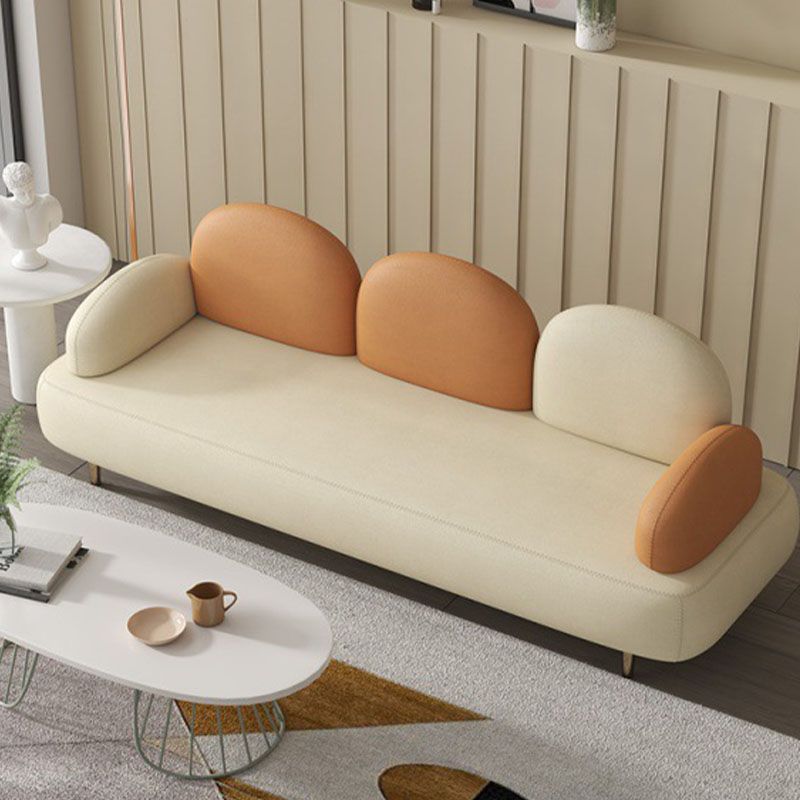 Divano braccio top cuscino moderno in pelle finta 31,5 pollici