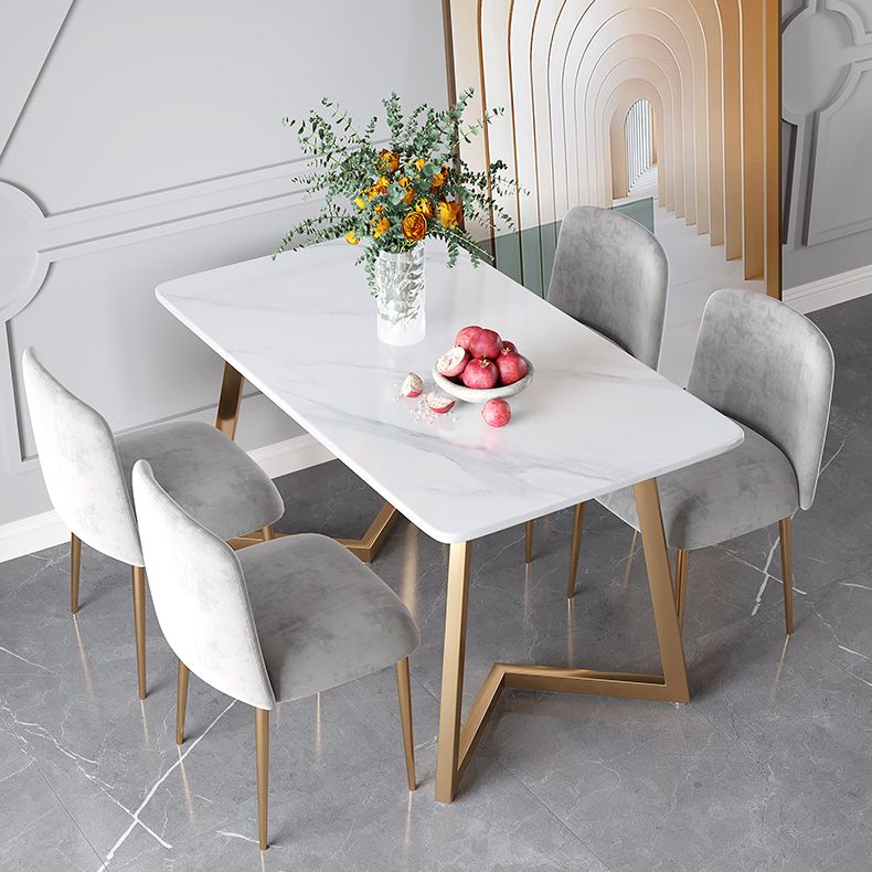 Stone Top Double Pedestal Table Traditional Luxury Rectangle White Dining Table