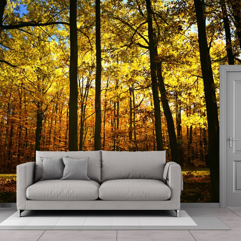 Modern Forest Scenery Mural for Sitting Room Home Decoration, Moisture-Resistant