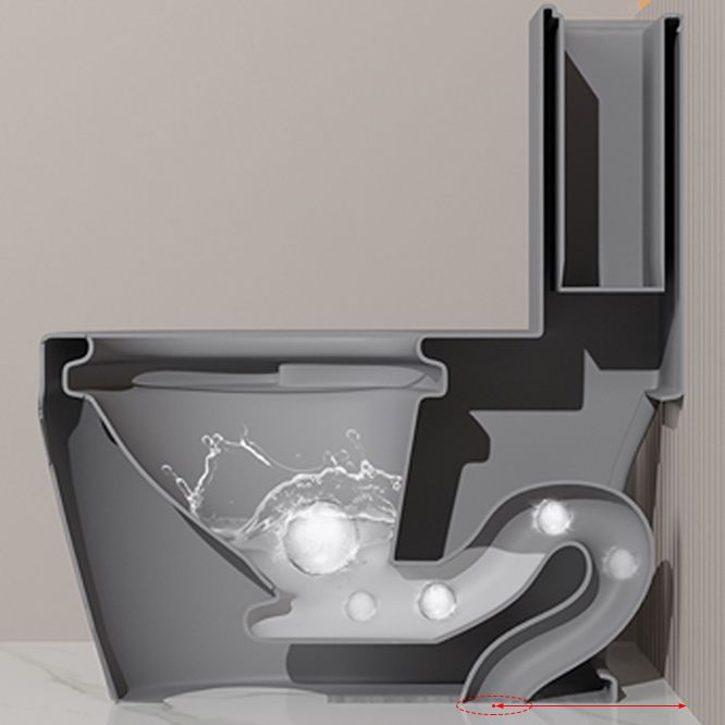 Traditional Flush Toilet Floor Mount One-Piece Toilet with Slow Close Seat
