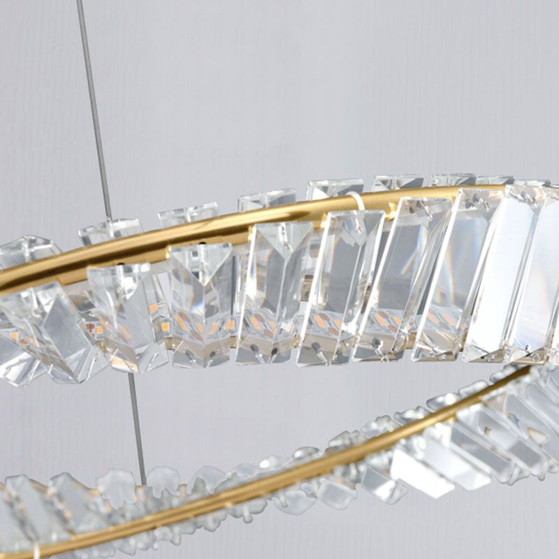 Ultra-modern Simplicity Orbicular LED Chandelier Lamp Crystal Suspension Pendant Light