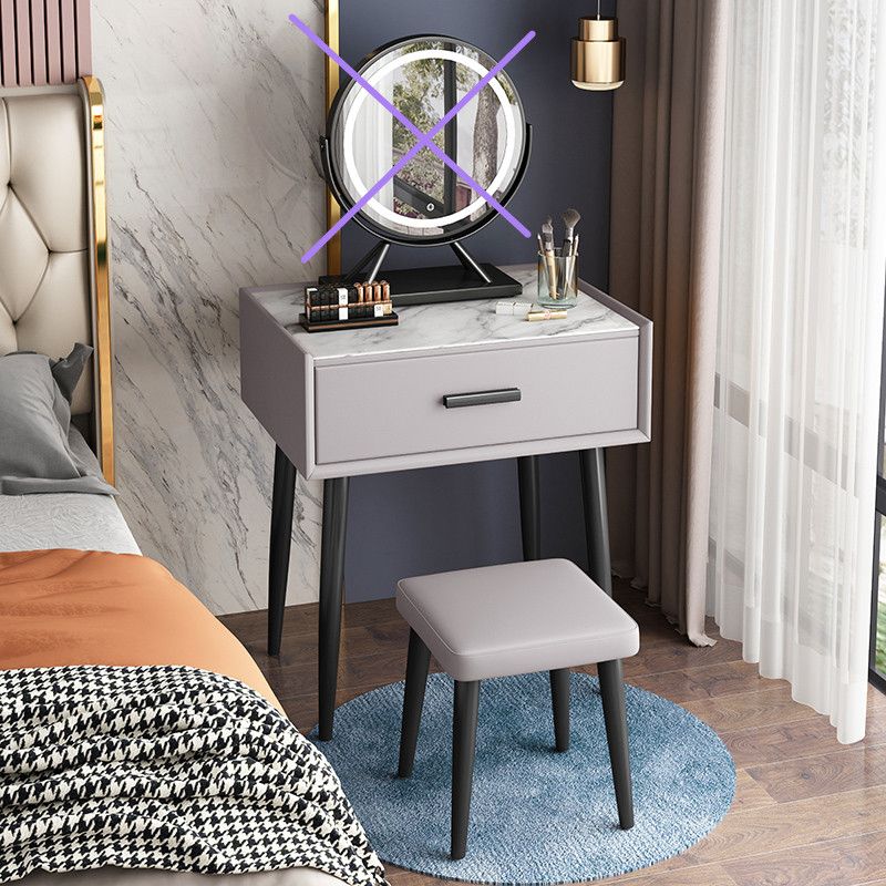 Contemporary Wooden Makeup Vanity Desk 1 Drawer Vanity Dressing Table