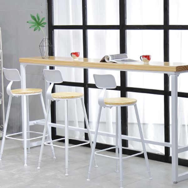 Industrial Rectangle Bar Table Set 1/4/5/7 Pieces Solid Wood Pub Set