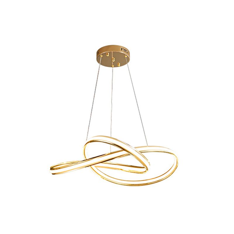 Lámparas de lámparas de lámpara de metal modernas Twist Lámparas colgantes de suspensión de 1 luces