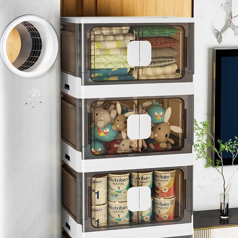 Hinged Storage Cabinet Contemporary Non-Hanging Wardrobe Closet