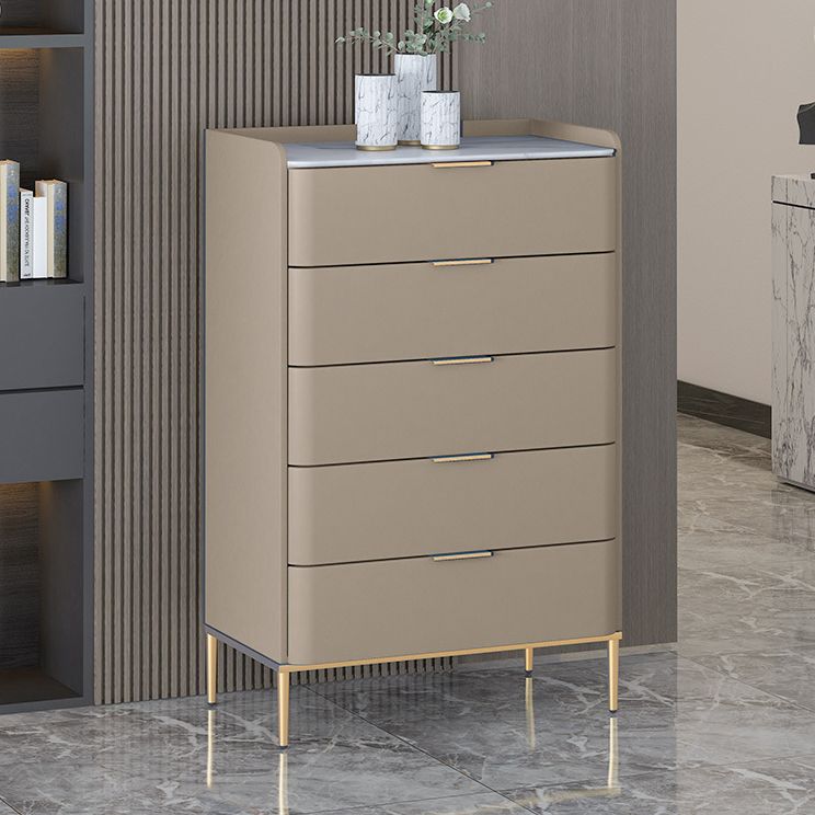 Classic Glam Storage Chest Stone Dresser with 5/4/3 Drawers , 15.6 Inch W