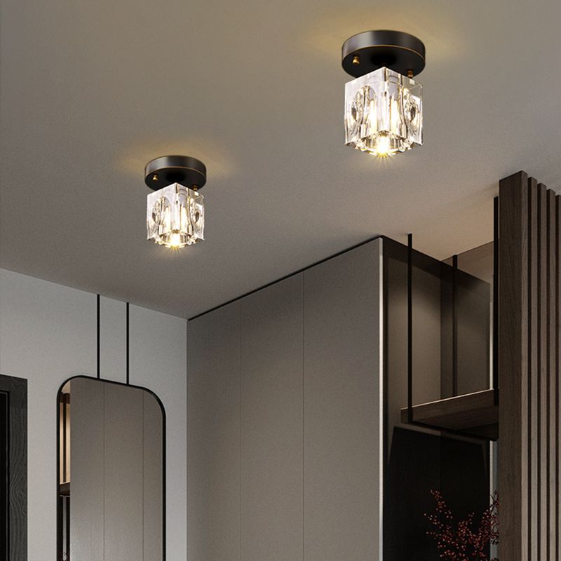Crystal Flush Mount Ceiling Light Fixture Contemporary Ceiling Light Fixtures