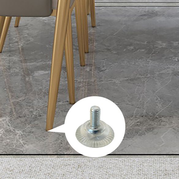 Juego de mesa de comedor de piedra sinterizada estilo escandinavo Rectángulo blanco Uso de uso del hogar