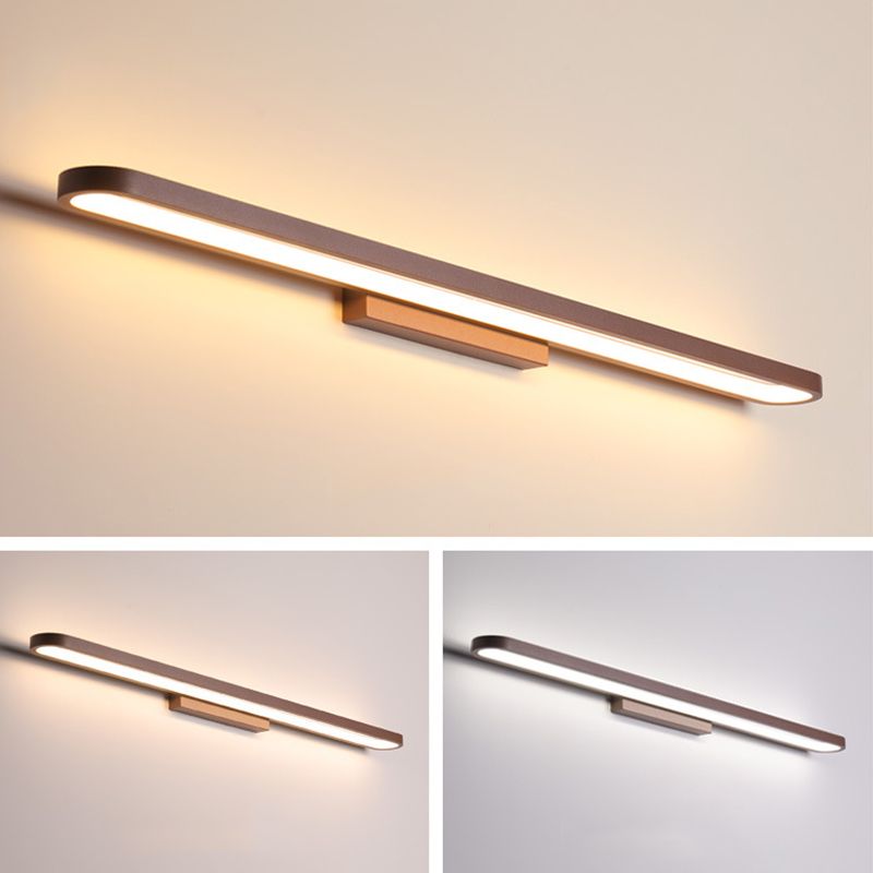 Ellipse Vanity Light Fixtures Modern Simplicity Acrylic Wall Mount Lamp for Bathroom