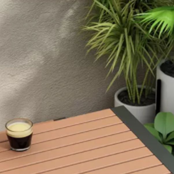 Modern 1/2/3/4/5 Pieces Dining Set Wood Dining Table for Courtyard Balcony