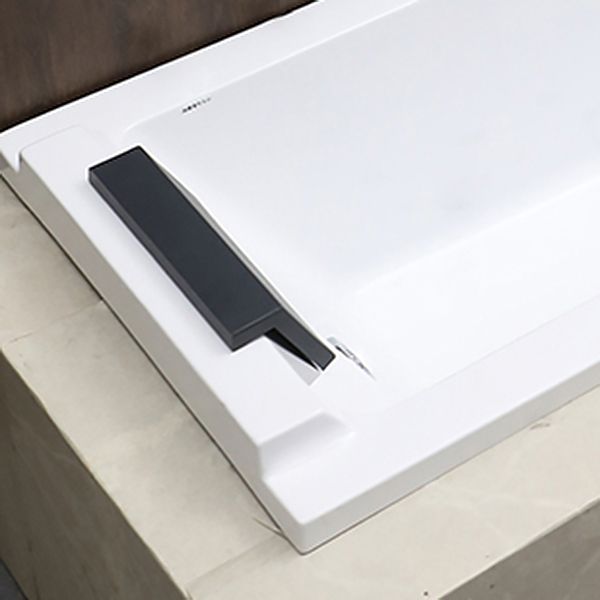 Acrylic Soaking Bathtub Antique Finish Drop-in Back to Wall Bath Tub
