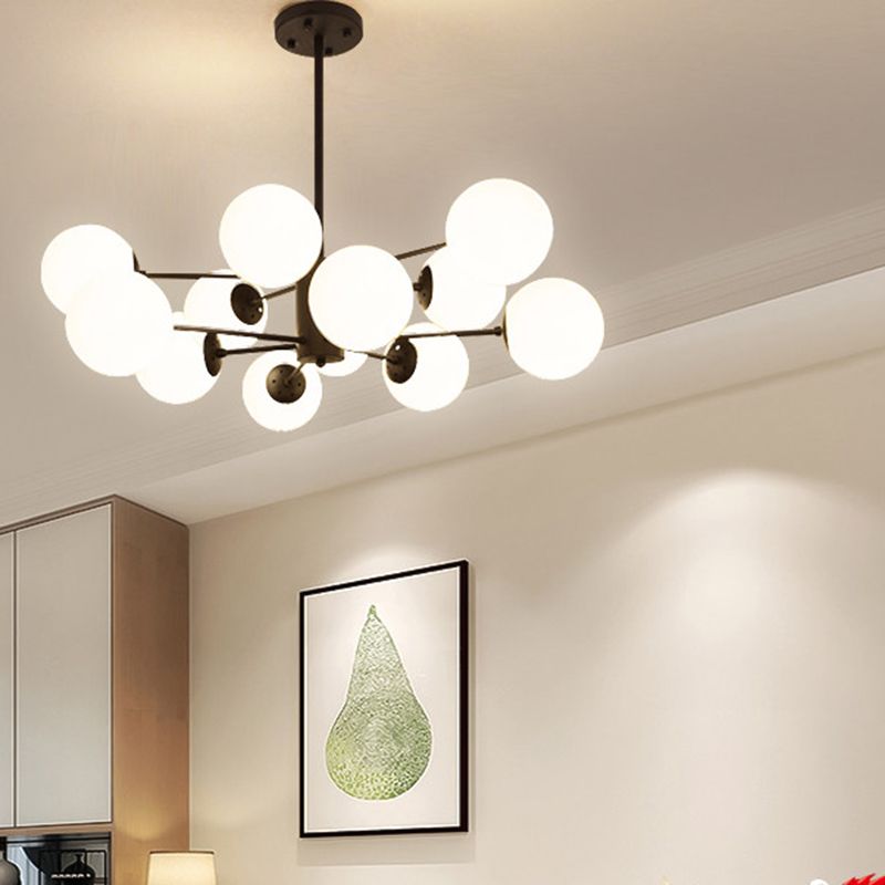 Contemporary Style Spherical Shape Chandelier Lights Glass Chandelier Lighting