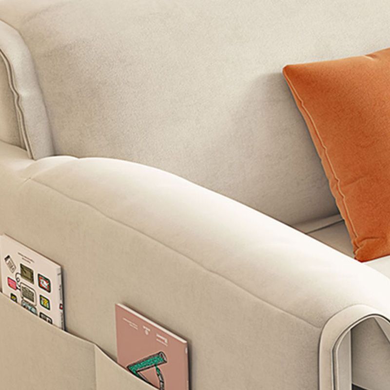 Glam Upholstered Futon Chair Pillow Top Arms Futon Sleeper Sofa