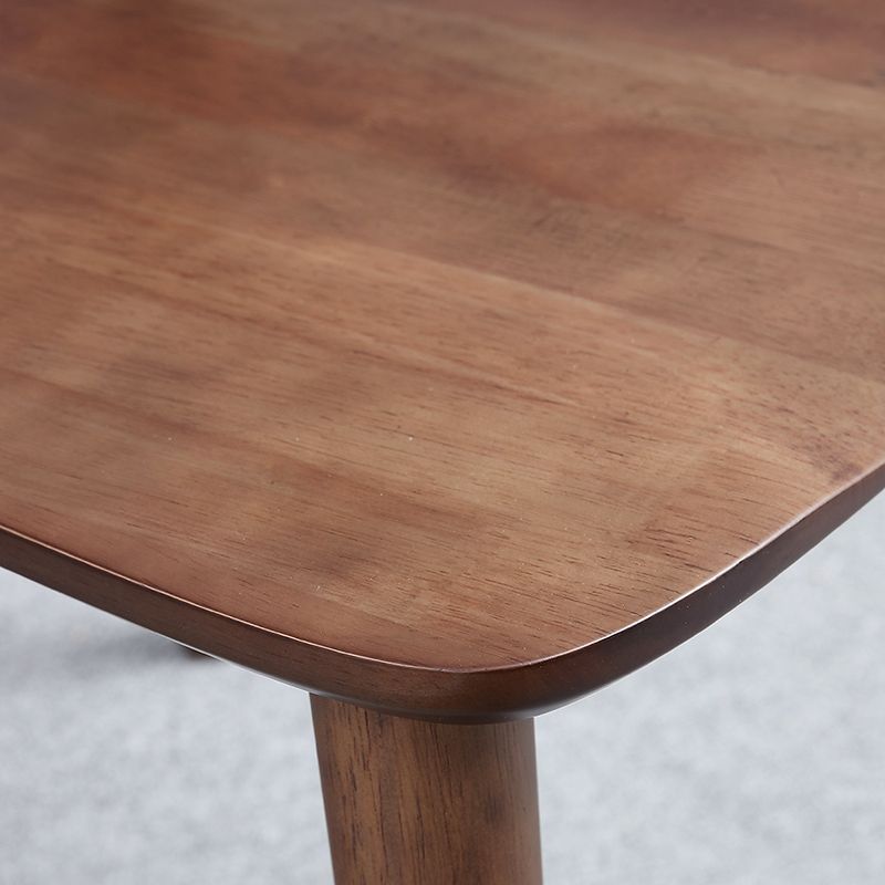 Contemporary Style Dining Chairs Open Back Dining Armless Side Chairs with Wooden Legs