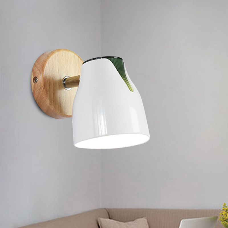 Rotatable Metallic Bud Shade Wall Light Single Light Modern Sconce Light for Kitchen Cloth Shop