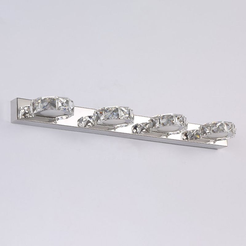 Circles Wall Lighting Fixture Minimalist Style Crystal Clear Wall Mounted Light Fixture