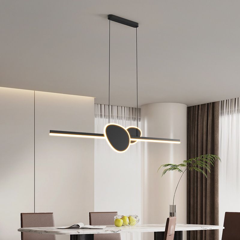 Modern Style Island Light LED Island Hanging Light with Acrylic Shade for Living Room