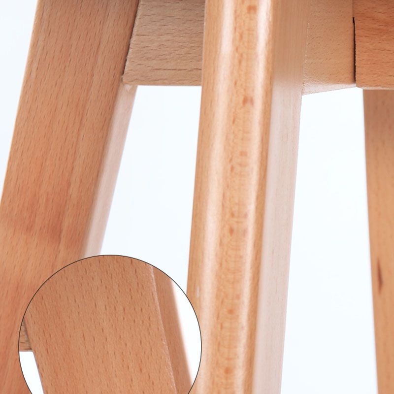 Taburete de mostrador de asiento cuadrado de madera de estilo escandinavo para barras cuadradas para bar de cocina