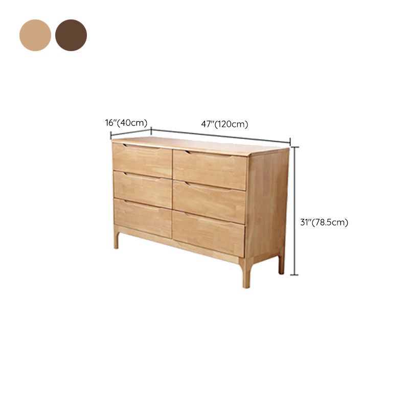15.6-inch Width Storage Chest Contemporary Solid Wood Dresser