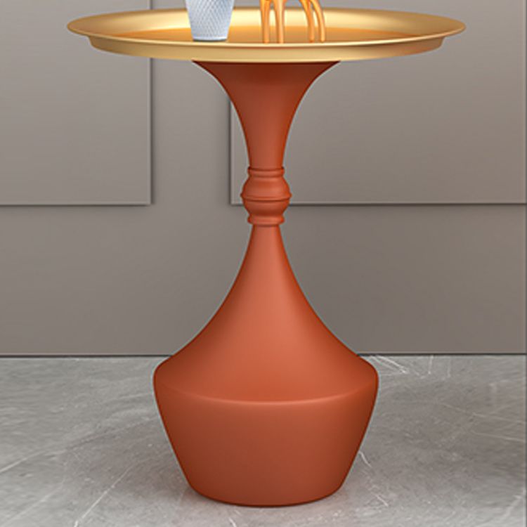 Mid-Century Modern Iron Coffee Cocktail Table Pedestal Cocktail Table for Living Room