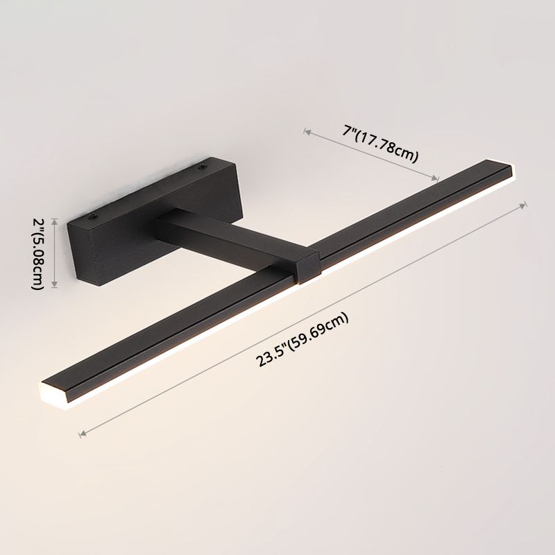 Luci da parete di vanità lineari Vintage Modern Simplicity Simplicity Plastica Prontone per bagno