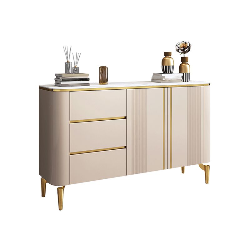 Sintered Stone Kitchen Cabinet Sideboard Luxury Style Storage Sideboard