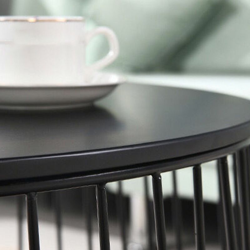 Iron Round Coffee or End Table Mid-Century Modern Frame Coffee Table
