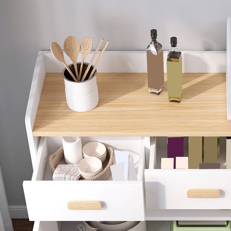 Modern Wood Accent Cabinet with Drawer Rectangle Side Cabinet