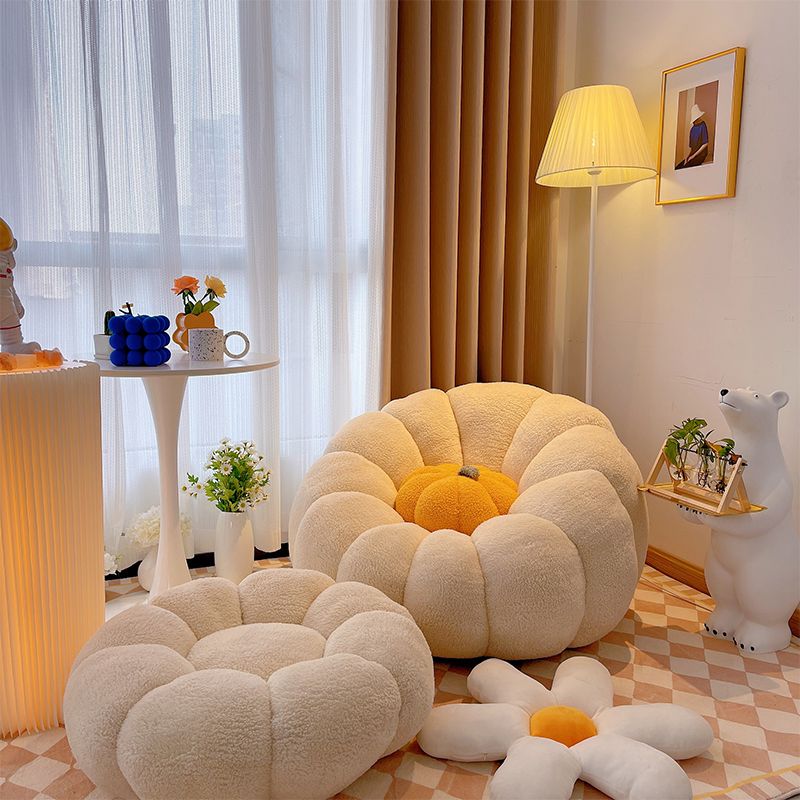Lazy Sofa Lamb Cashmere Tatami Single Balcony Household Net Red Leisure Chair Pumpkin Sofa
