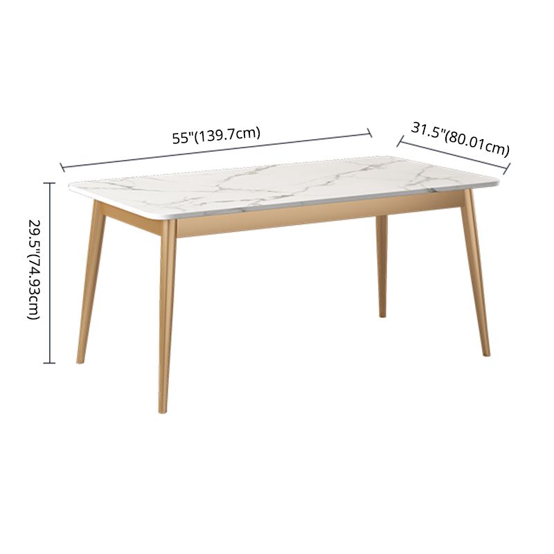 Muebles de piedra sinterizada de cocina moderna de altura estándar comedor formal † ROOMA † Table † Set