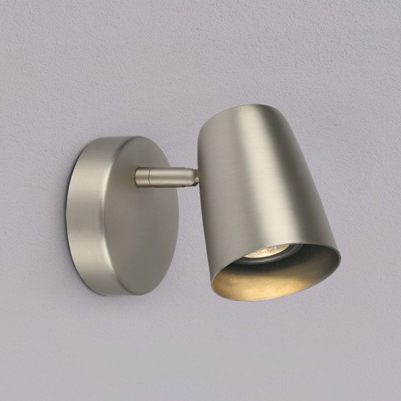 Accesorios de iluminación de pared de cilindro estilo industrial de metal 1 lámpara de luz de pared ligera