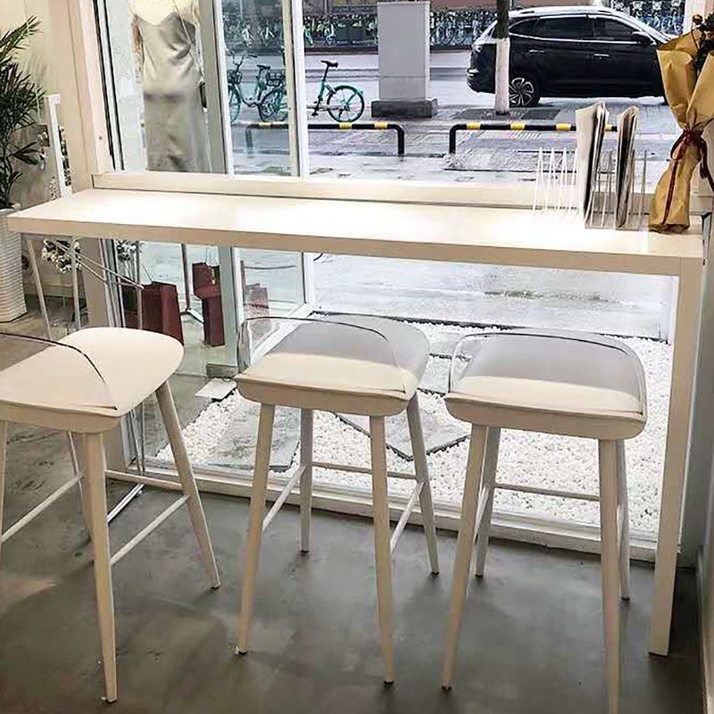 Modern Bar-height Table Solid Wood Top 41.3-inch Height Table