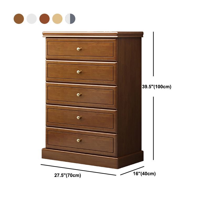 Modern Rectangle Brown Cabinet Knobs Wood Side Cabinet with Drawer