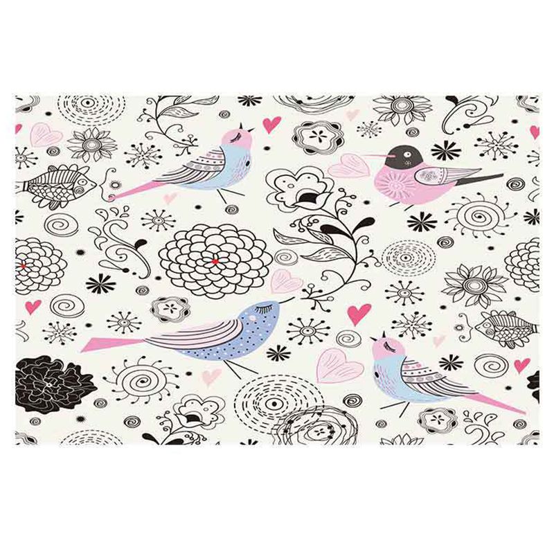 Lovely Animal Pattern Rug Funky Modern Polyester Carpet Anti-Slip Backing Indoor Rug for Home Decor