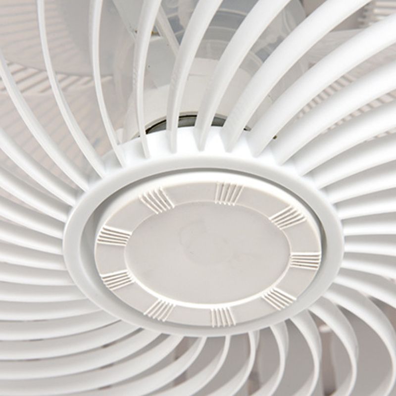 Macaron Flush Mount Deckenventilator Runde LED -LED -Halbflush -Licht mit Acrylschatten