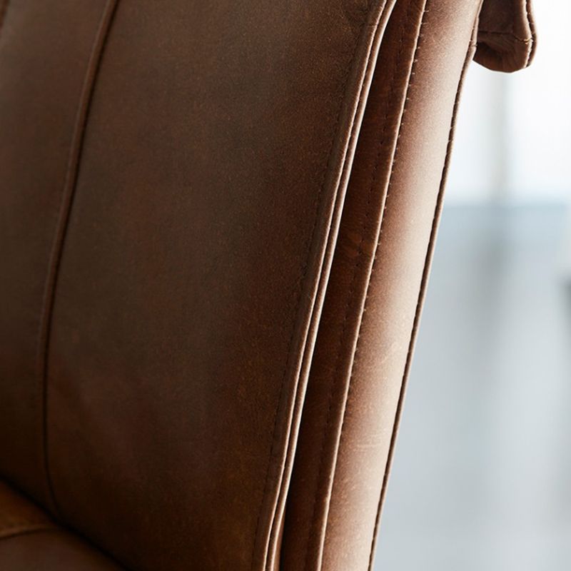 Modern Style Side Chair Upholstered Dining Chair with Metal Base