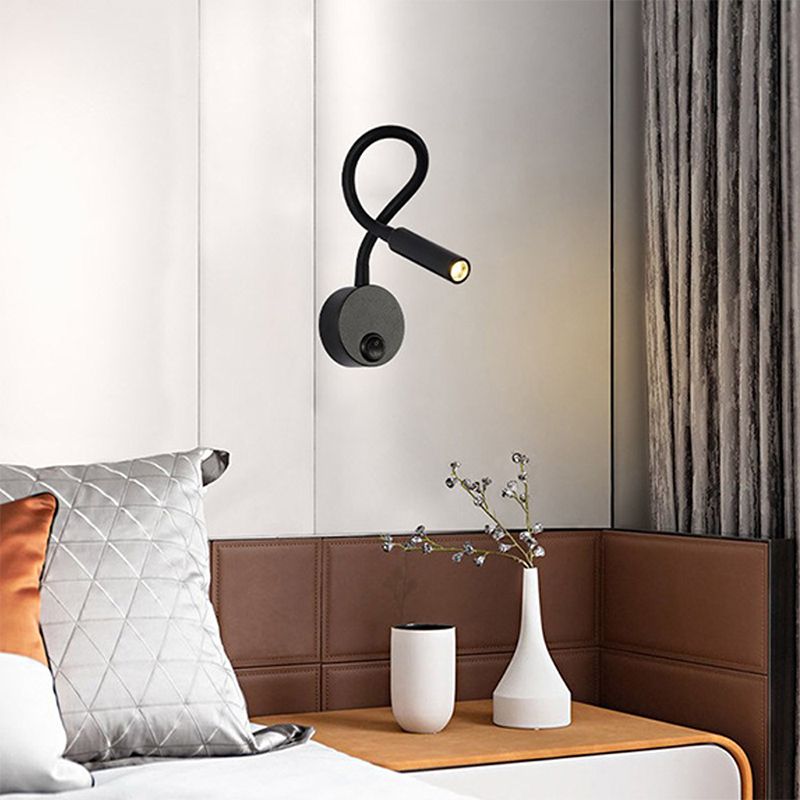 Metal Armed Wall Light Sconce Simplicity 1 Light Wall Mounted Lamp