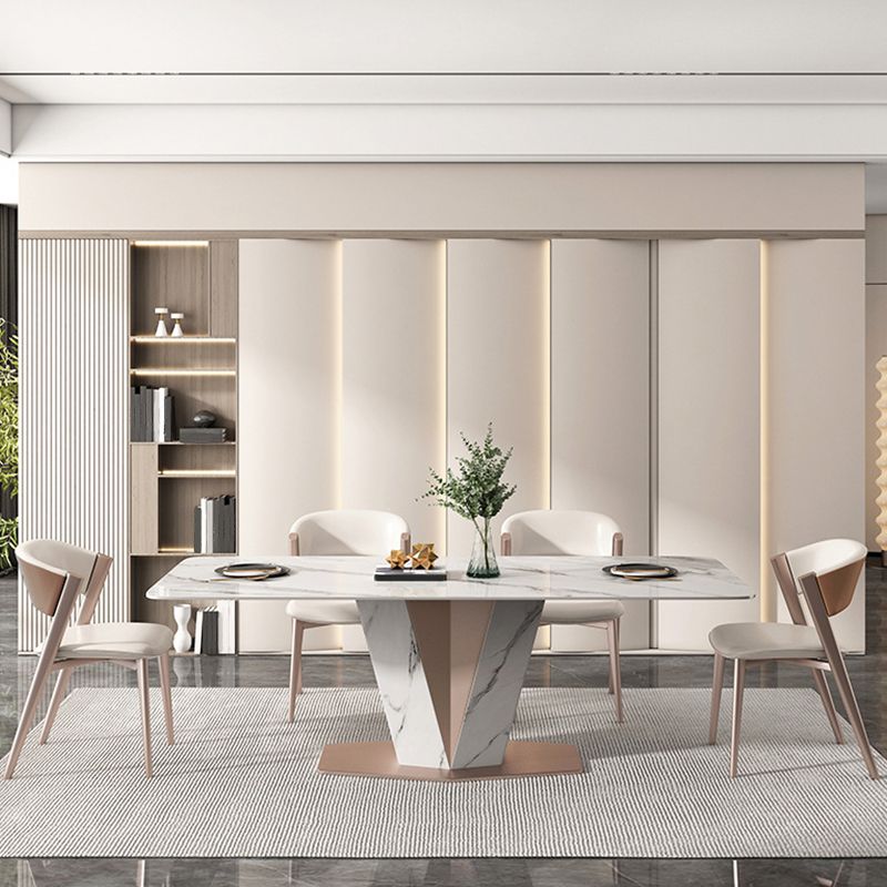 Modern Side Chair Metal Open Back Dining Room Chair for Brasserie