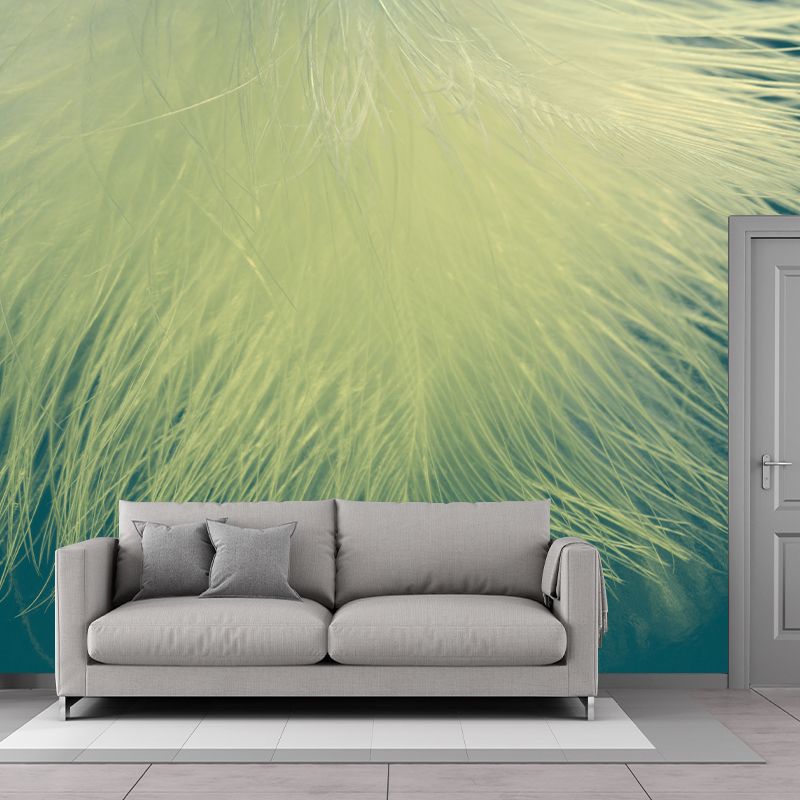 Nordic Style Feather Wall Mural Home Decoration Removable Mural for Living Room
