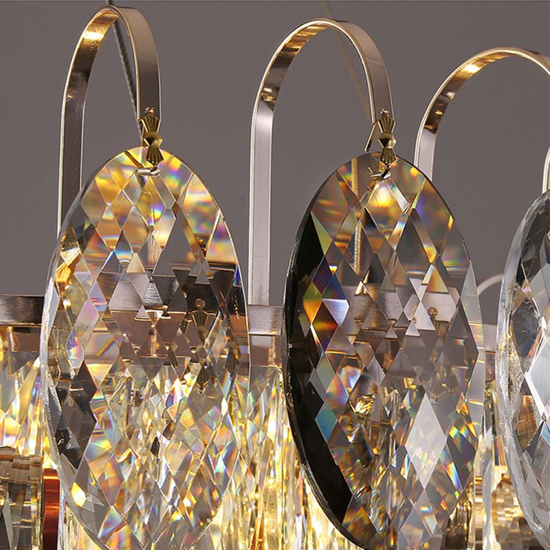 Modern Pendant Chandelier Linear Island Lighting Pendant Light in Grey