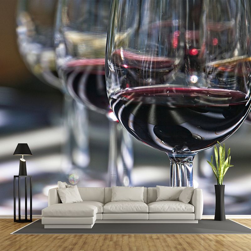 High Alcohol Content Wall Mural for Restaurant Mildew Resistant Wall Decor