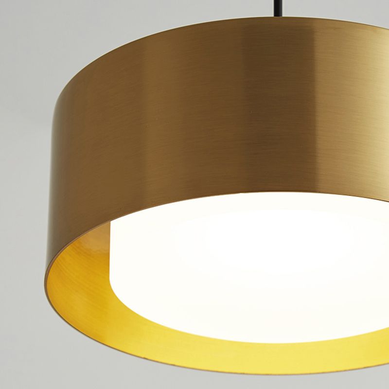 Acryl cirkelvormige ledhanglamp in moderne beknopte stijl smeedijzeren hanglampje voor slaapkamer